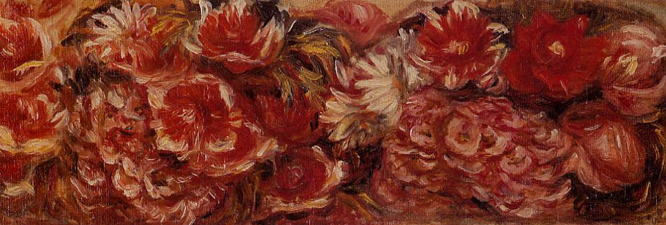 Floral Headband - Pierre-Auguste Renoir painting on canvas